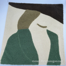 Soft Knit Multi Color Block Stitching Backrest Cover
